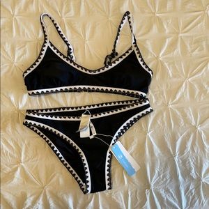Black and white Cupshe swimsuit